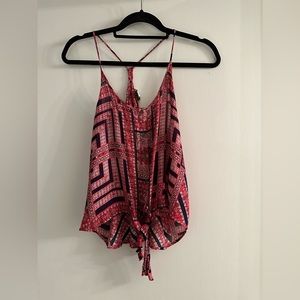 "Lucky Brand" Women's Pink Sleeveless Blouse Small